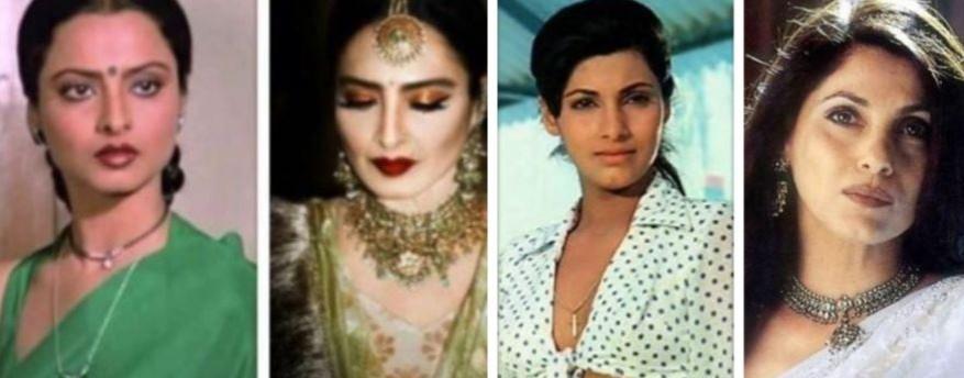 Rekha and Dimple Kapadia