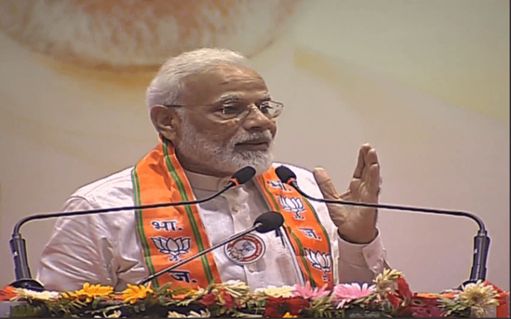 Prime Minister Narendra Modi is speaking at the drive's launch in Varanasi. Narendra Modi in Varanasi
