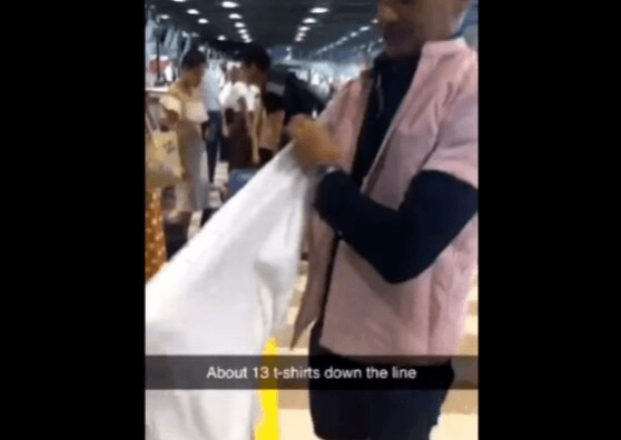 father wears 15 t-shirts