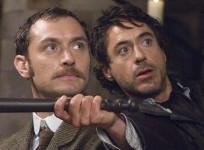 Jude Law and Robert Downey Jr in Sherlock Holmes