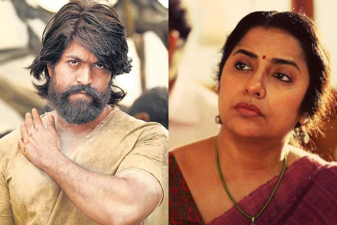 A collage of Yash and Suhasini Mani Ratnam. Yash-Suhasini Mani Ratnam