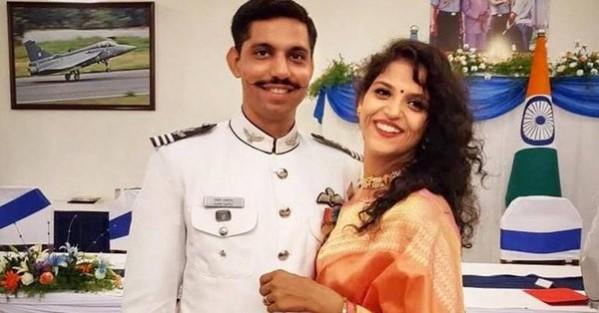 Squadron leader, Samir Abrol along with his wife Garima Abrol Garima Abrol