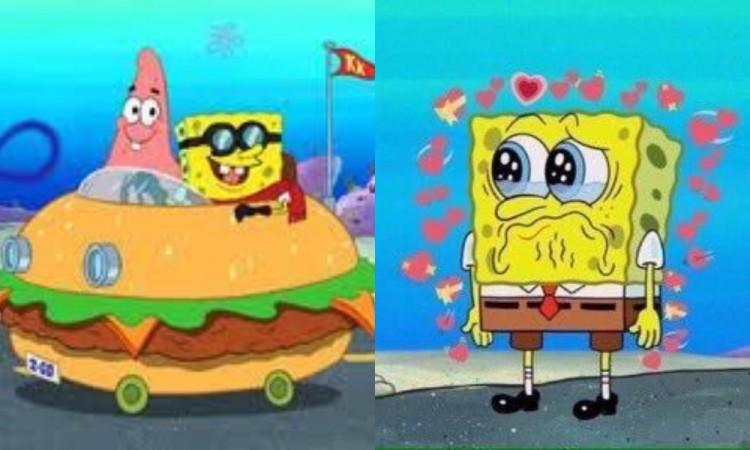 SpongeBob SquarePants and Patrick Stare SpongeBob SquarePants and Patrick Stare