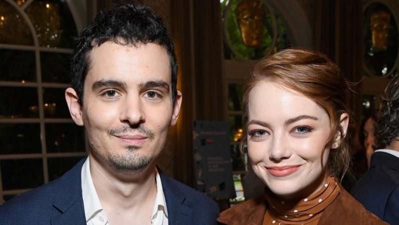 Damien Chazelle and Emma Stone Damien Chazelle and Emma Stone