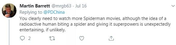 human face on spider tweet 3