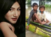Mahika Sharma helps Assam flood victims