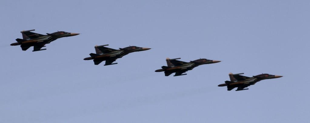 Russian Air Force Su-34 fighter-bombers. Representative Image Russian warplanes