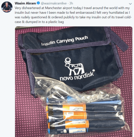 The original tweet from Akram Wasim Akram Tweet