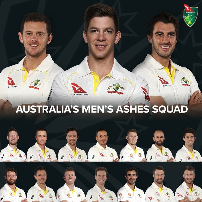 Australia's 17men squad for Ashes series announced; Pattinson, Siddle
