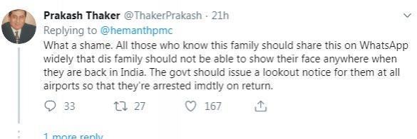 Indian family in Bali tweet 3