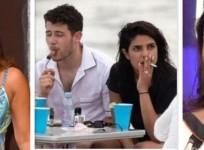 Priyanka Chopra, Nick Jonas and Parineeti Chopra