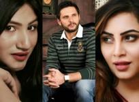 Mahika Sharma, Shahid Afridi and Arshi Khan