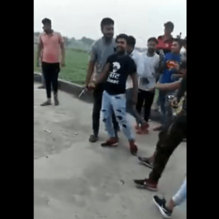 man fires at his birthday cake