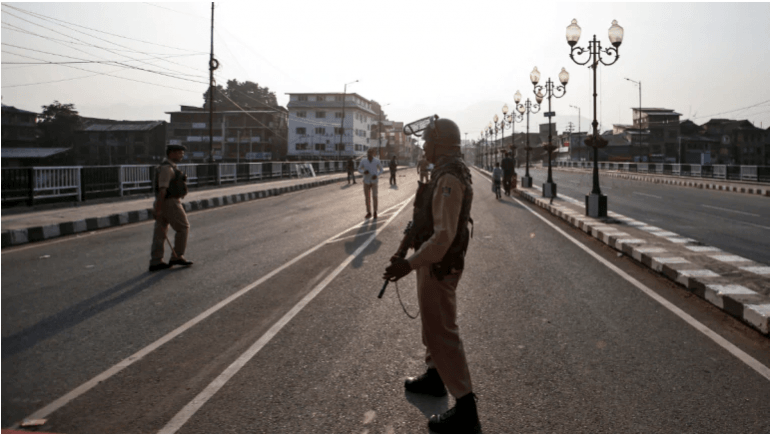 Kashmir curfew