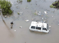 Shahapur in Belagavi district submerged under water