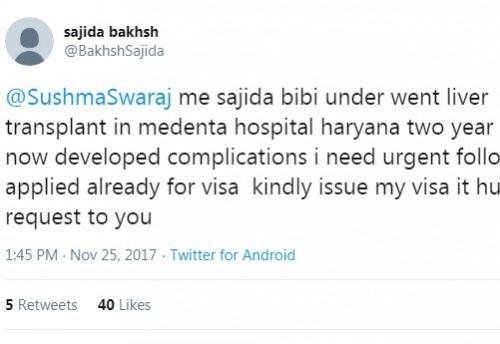 sushma tweet pakistan 1