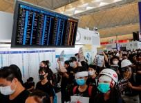 Hong Kong Protests in airport