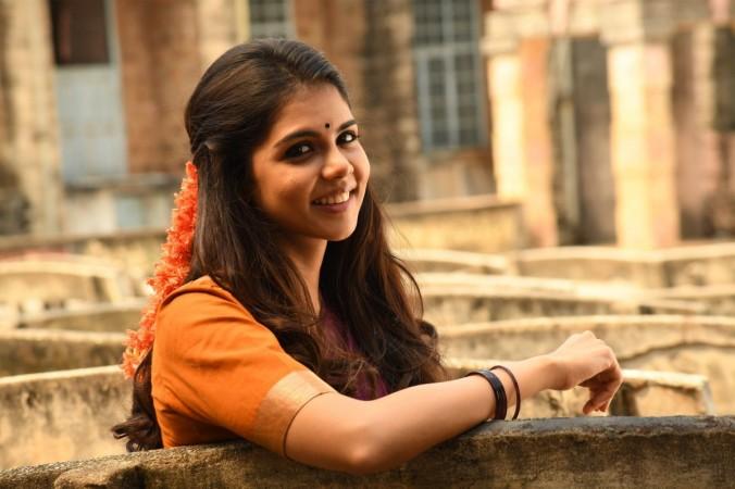 Kalyani Priyadarshan in one of the stills from Ranarangam Kalyani Priyadarshan