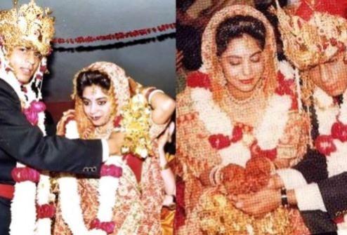 Shah Rukh Khan and Gauri wedding picture Shah Rukh Gauri