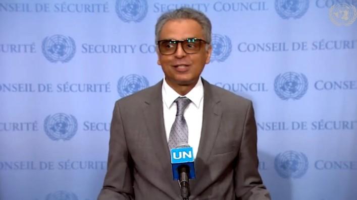 New York: India's permanent representative to the United Nations Syed Akbaruddin addresses a press conference at the UNSC in New York on Aug 16, 2019. Syed Akbaruddin