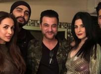 Malaika Arora, Arjun Kapoor, Sanjay Kapoor, Maheep Kapoor, Karan Johar