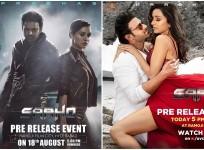 Saaho pre-release event poster