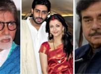 Amitabh Bachchan, Abhishek Bachchan, Aishwarya Rai, Shatrughan Sinha