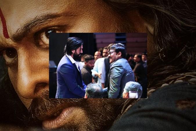 Yash and Chiranjeevi. Yash and Chiranjeevi