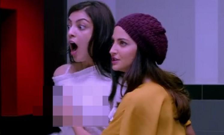 Kajal Aggarwal Breast Pressing Scene in Paris Paris