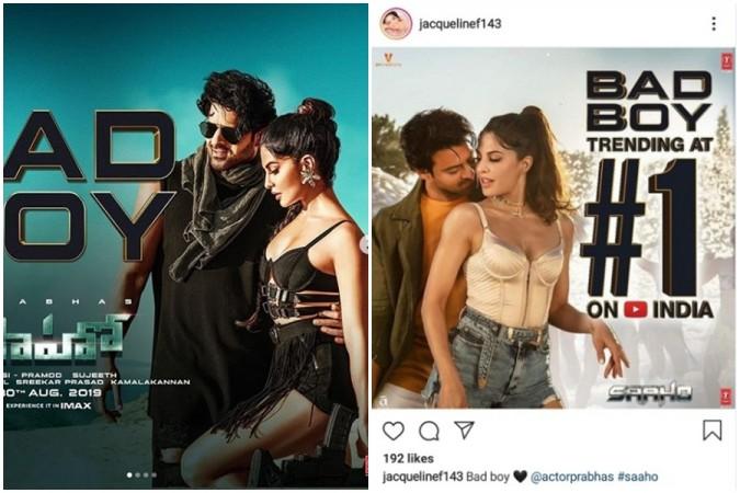 Prabhas and Jacqueline Fernandez in item song Bad Boy from Saaho Prabhas and Jacqueline Fernandez in item song Bad Boy from Saaho