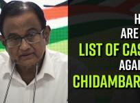 Here are the list of cases against Chidambaram