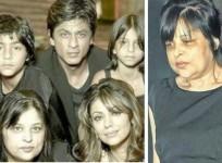 Shah Rukh Khan with wife Gauri, sister Shehnaz and kids Aryan and Suhana