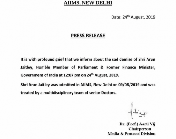 AIIMS on jaitley