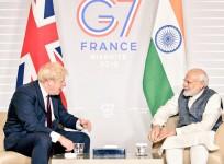 Modi Johnson G-7 summit