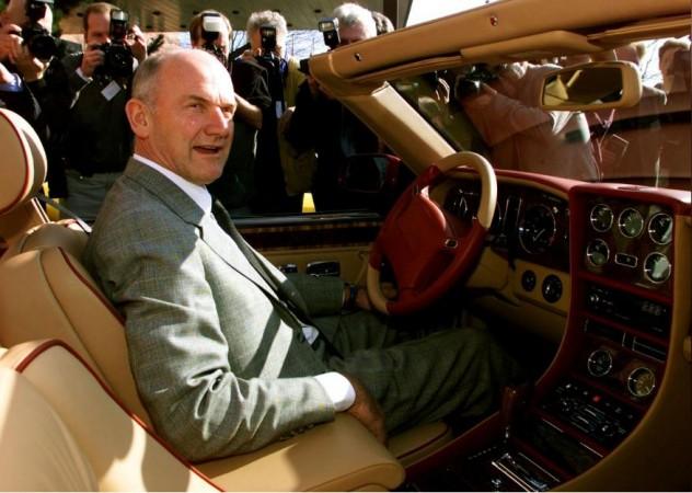 Ferdinand Piech, chief executive of Volkwagen AG, sits in a Bentley model Azure with 8 cylinders and a 385 horsepower (PS) engine before the German carmaker's annual news conference in Wolfsburg, March 25. VW bought the prestigious carmaker Bentley last year. Ferdinand Piech Volkwagen chairman