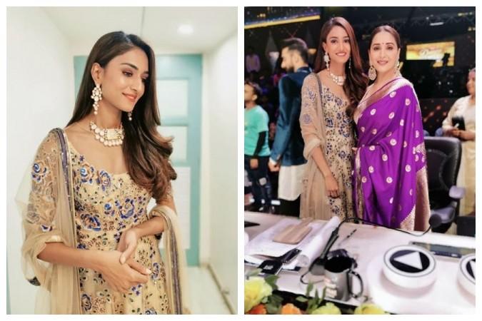 Erica Fernandes with Madhuri Dixit Erica Fernandes meets Madhuri Dixit