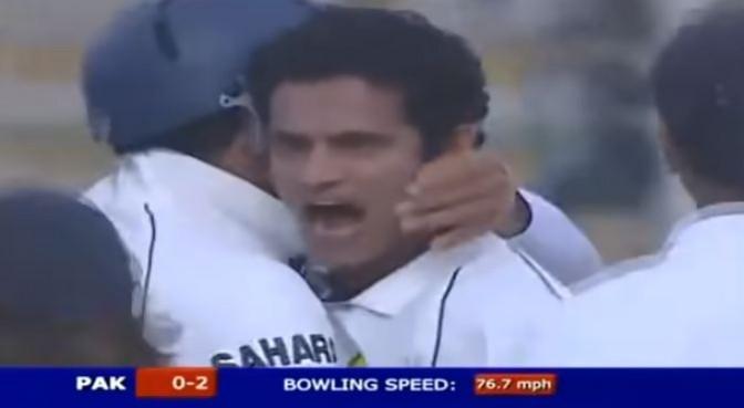 Pathan during his hat-trick Irfan Pathan