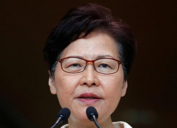 Hong Kong's Chief Executive Carrie Lam holds a news conference in Hong Kong, China, September 3, 2019. Chief Executive Carrie Lam