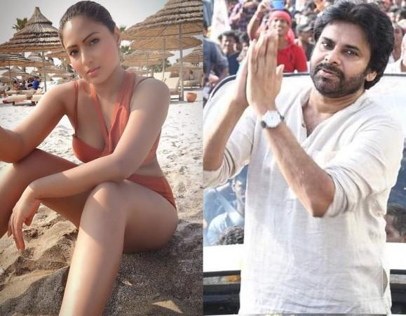 Nikesha Patel and Pawan Kalyan. Nikesha Patel and Pawan Kalyan