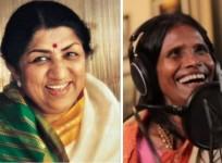 Lata Mangeshkar and Ranu Mondal