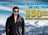 Saaho Rs 350 crore gross poster