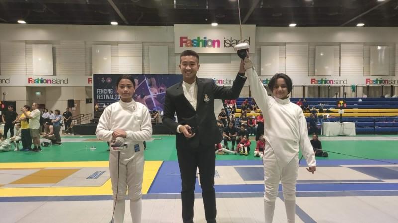 Sejal Gulia being declared the winner in Thailand Open Sejal Gulia