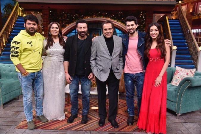 Kapil Sharma, Archana Puran Singh, Sunny Deol, Dharmendra, Karan Deol, Sahher Bambaa Kapil Sharma, Archana Puran Singh, Sunny Deol, Dharmendra, Karan Deol, Sahher Bambaa