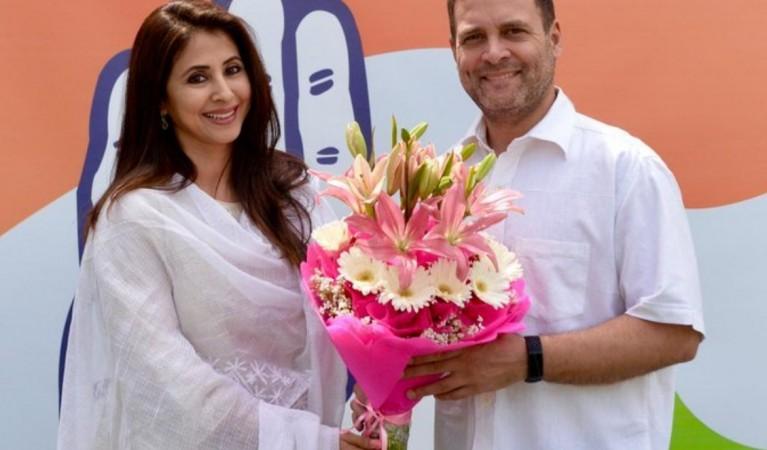 Urmila Matondkar with Rahul Gandhi Urmila Matondkar with Rahul Gandhi