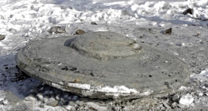 Disc-shaped UFO unearthed in Russia UFO Russia