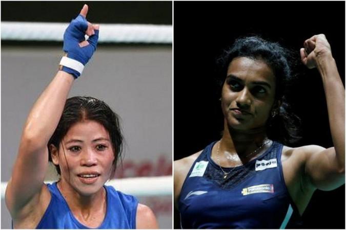 Mary Kom and PV Sindhu. Mary Kom and PV Sindhu