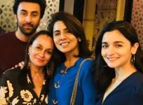 Ranbir Kapoor, Soni Razdan, Neetu Kapoor, Alia Bhatt