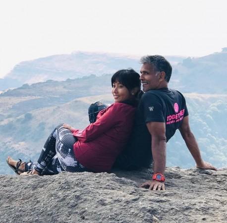 Milind Soman, Ankita Konwar Milind Soman, Ankita Konwar