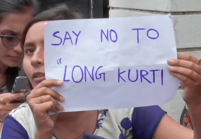 Many students were denied entry into the college after the length of their kurtis was an inch above their knee. St Francis College students