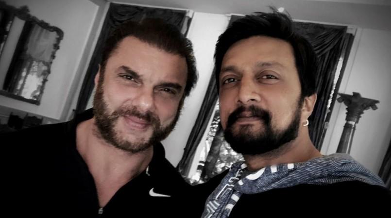Sohail Khan and Sudeep. Sohail Khan and Sudeep